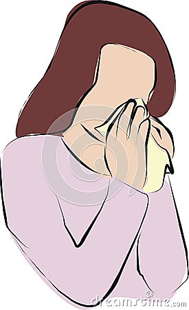 Sneezing and cough Stock Photo