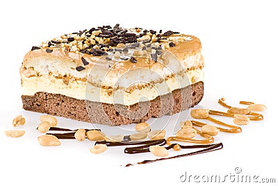 Snickers cake Stock Photo