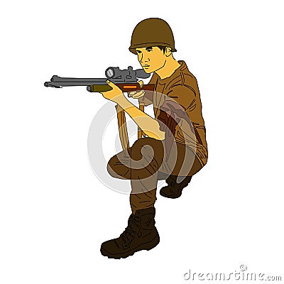 Sniper Vector Illustration