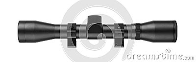 Sniper scope on white background Stock Photo