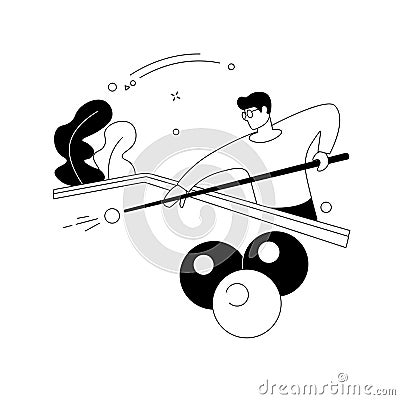 Snooker abstract concept vector illustration. Vector Illustration