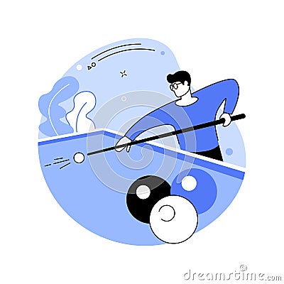 Snooker abstract concept vector illustration. Vector Illustration