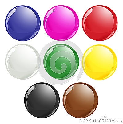 Snooker Ball Colours Stock Photo