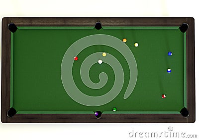 snooker Cartoon Illustration