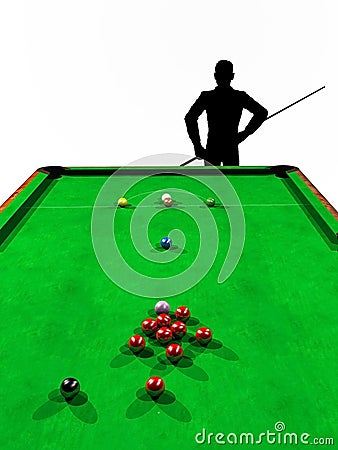 Snooker game Stock Photo