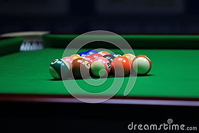 Snooker pool Stock Photo