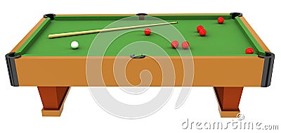 Snooker table Stock Photo