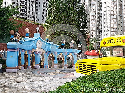 Snoopy World at New Town Plaza Shatin New Territories Hong Kong on Oct 2 2022 Editorial Stock Photo