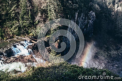 Snoqualmine Falls - Seattle Stock Photo