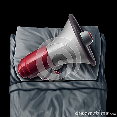 Snoring Concept Cartoon Illustration