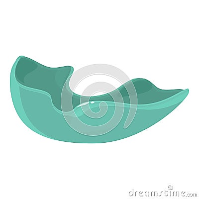 Snoring mouthguard icon cartoon vector. Dental protect Vector Illustration