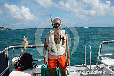 Snorkeler Editorial Stock Photo