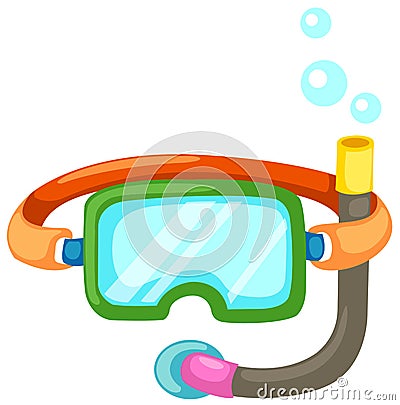 Snorkeling equipment Vector Illustration