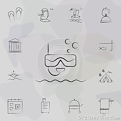 Snorkeling icon. Travel icons universal set for web and mobile Stock Photo