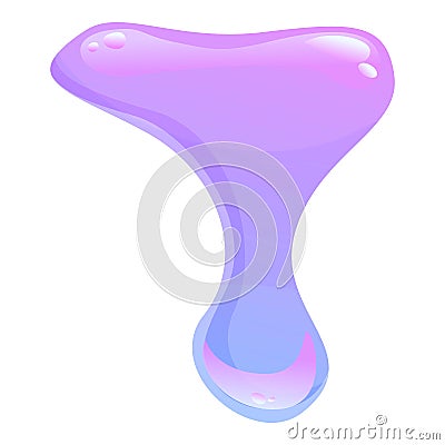 Snot slime icon cartoon vector. Drip splash Vector Illustration