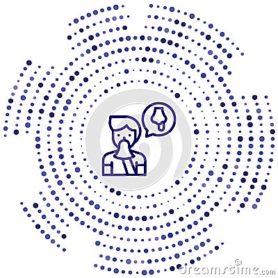snot vector icon. snot editable stroke. snot linear symbol for use on web and mobile apps, logo, print media. Thin line Vector Illustration
