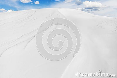 Snow Arctic desert, winter landscape Stock Photo