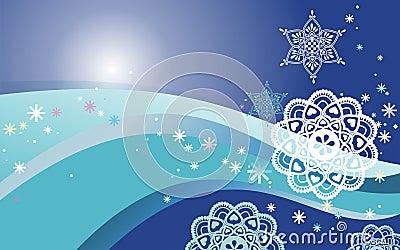 Snow background Vector Illustration