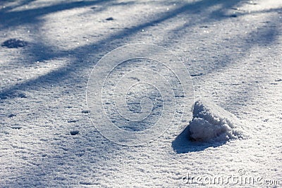 Snow background white in winter day. Season of Cold weather, texture abstract. Stock Photo