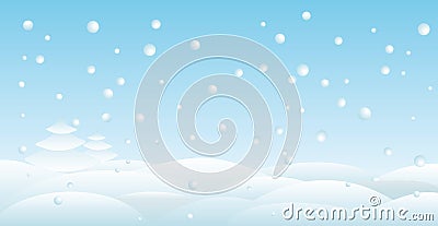 Snow backround Vector Illustration