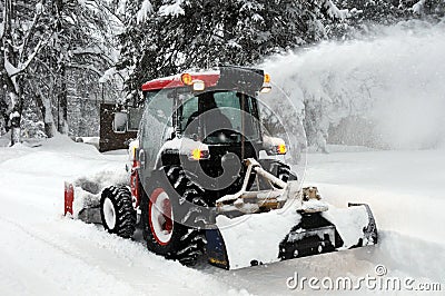 Snow Blower Stock Photo