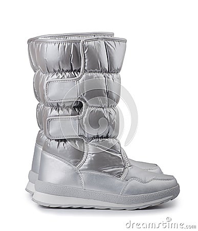 Snow boots Stock Photo