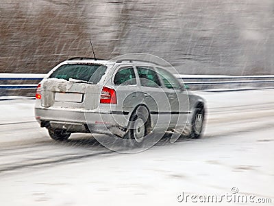 Snow calamity Stock Photo