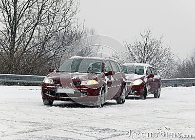 Snow calamity Stock Photo