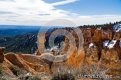 Snow Capped Thor`s Hammer Stock Photo