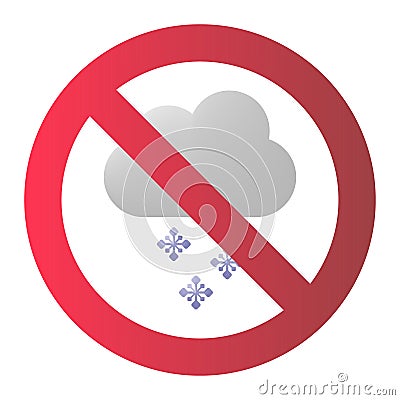 Snow cloud warning icon vector illustration design Vector Illustration