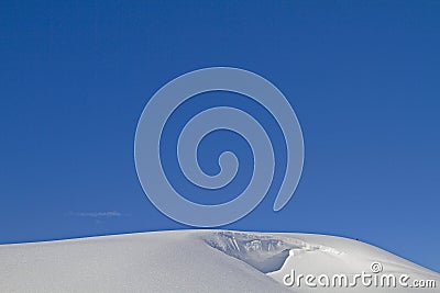 Snow cornices Stock Photo