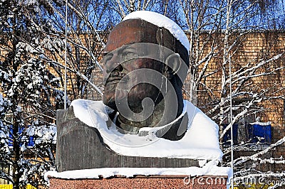 Bust of Lenin - Khimki, Russia Stock Photo