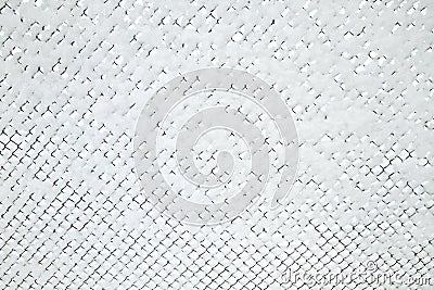 Snow-covered Rabitz grid Stock Photo