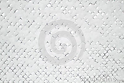 Snow-covered Rabitz grid Stock Photo