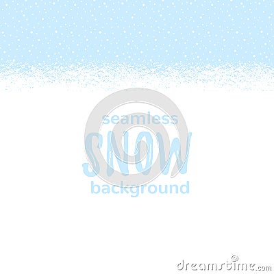 Snow-covered snowy, snowbound ground winter background Vector Illustration