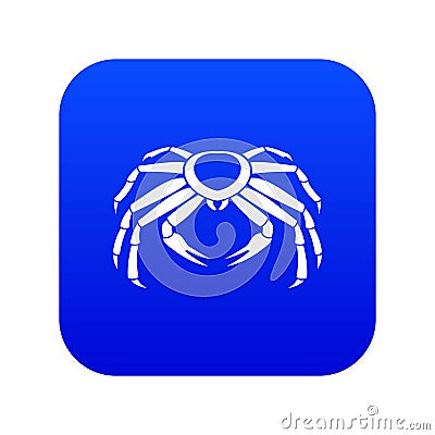 Snow crab icon digital blue Vector Illustration