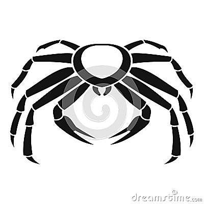 Snow crab icon, simple style Vector Illustration