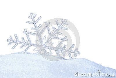 Snow crystal Stock Photo