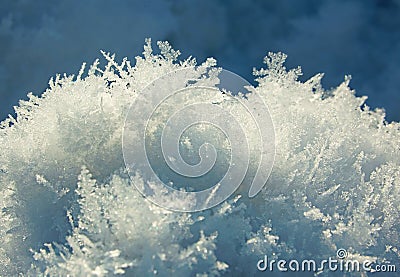 Snow crystal background Stock Photo