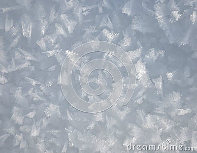 Snow crystals Stock Photo