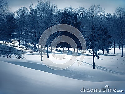 Snow Drifts Stock Photo