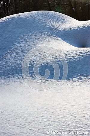 Snow dunes Stock Photo