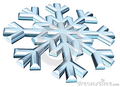 Snow flake Cartoon Illustration