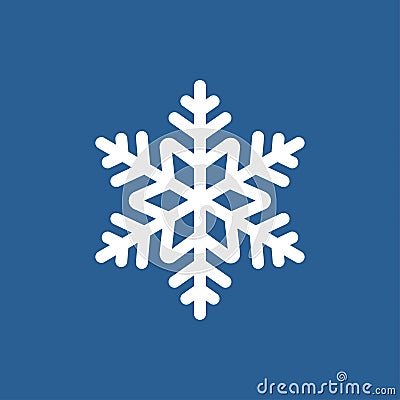 Snow flake icon, snow sign, symbol of winter, frozen, Christmas, New Year, vector, illustration Vector Illustration