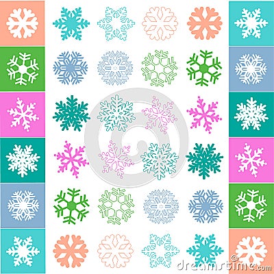 Snow flake pattern vector Vector Illustration