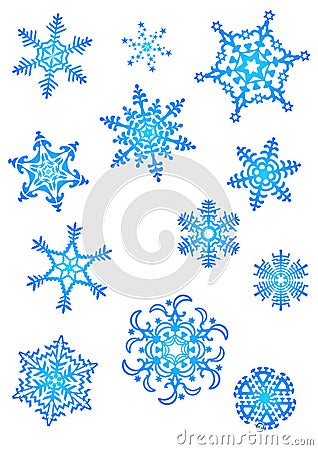 Snowflakes Vector Illustration