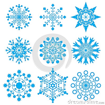 Snow-flakes Vector Illustration