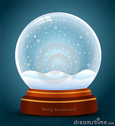 Snow globe vector Vector Illustration