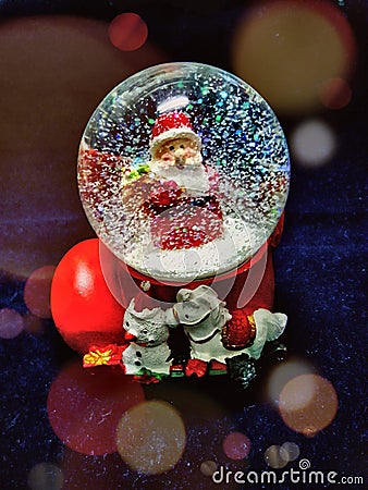 Snow globe for Christmas holiday Stock Photo