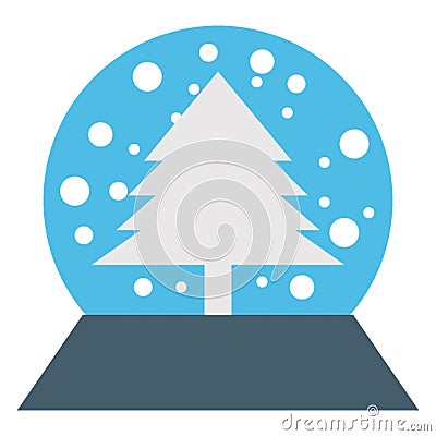 Snow Globe Color Vector icon Easily modify or edit Stock Photo